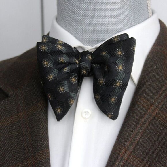 NWT Mens Self tied Bow Tie Maroon Silk Bowtie Big Butterfly bowtie S547 Gift box - Picture 5 of 15